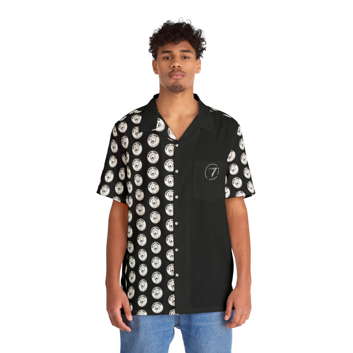 Logo button up shirt